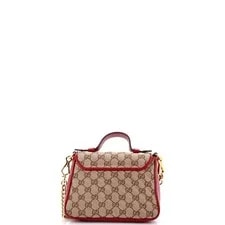 Gucci GG Marmont Top Handle Flap Diagonal Quilted With 3