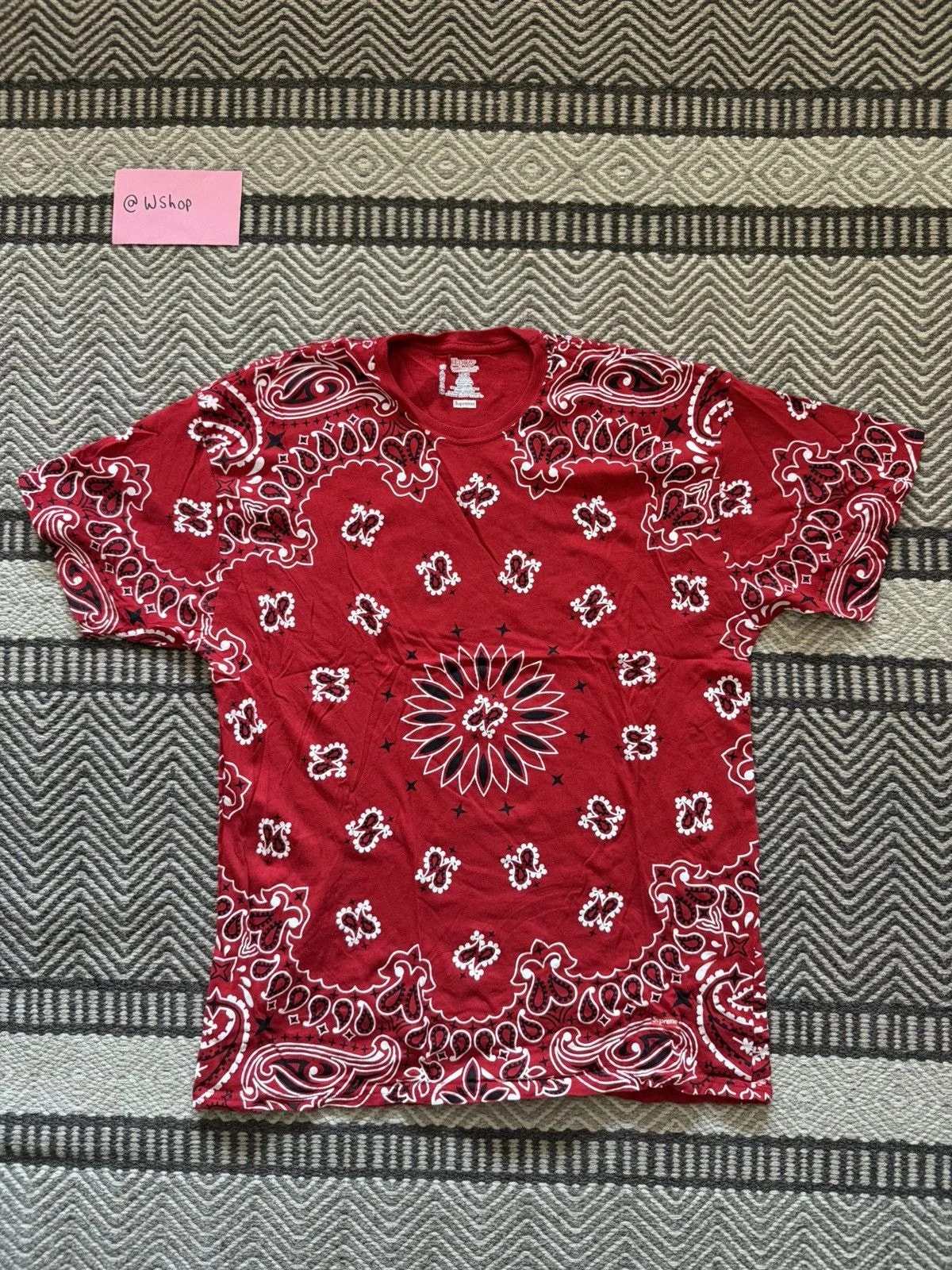 Supreme Hanes Bandana Tee 2