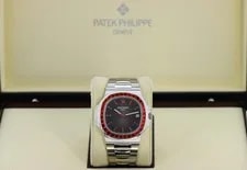 Patek Philippe — Patek Philippe Nautilus 5711/112P-001 Ruby Off Catalogue Platinum on Bracelet — Watch — resale