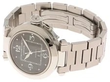Cartier Pasha C Big Date W31053M7 Stainless Steel 35mm Black Dial #DW726 3