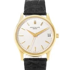 Patek Philippe — Patek Philippe Calatrava 3998J 34mm 18k Yellow Gold 1995 — Watch — resale