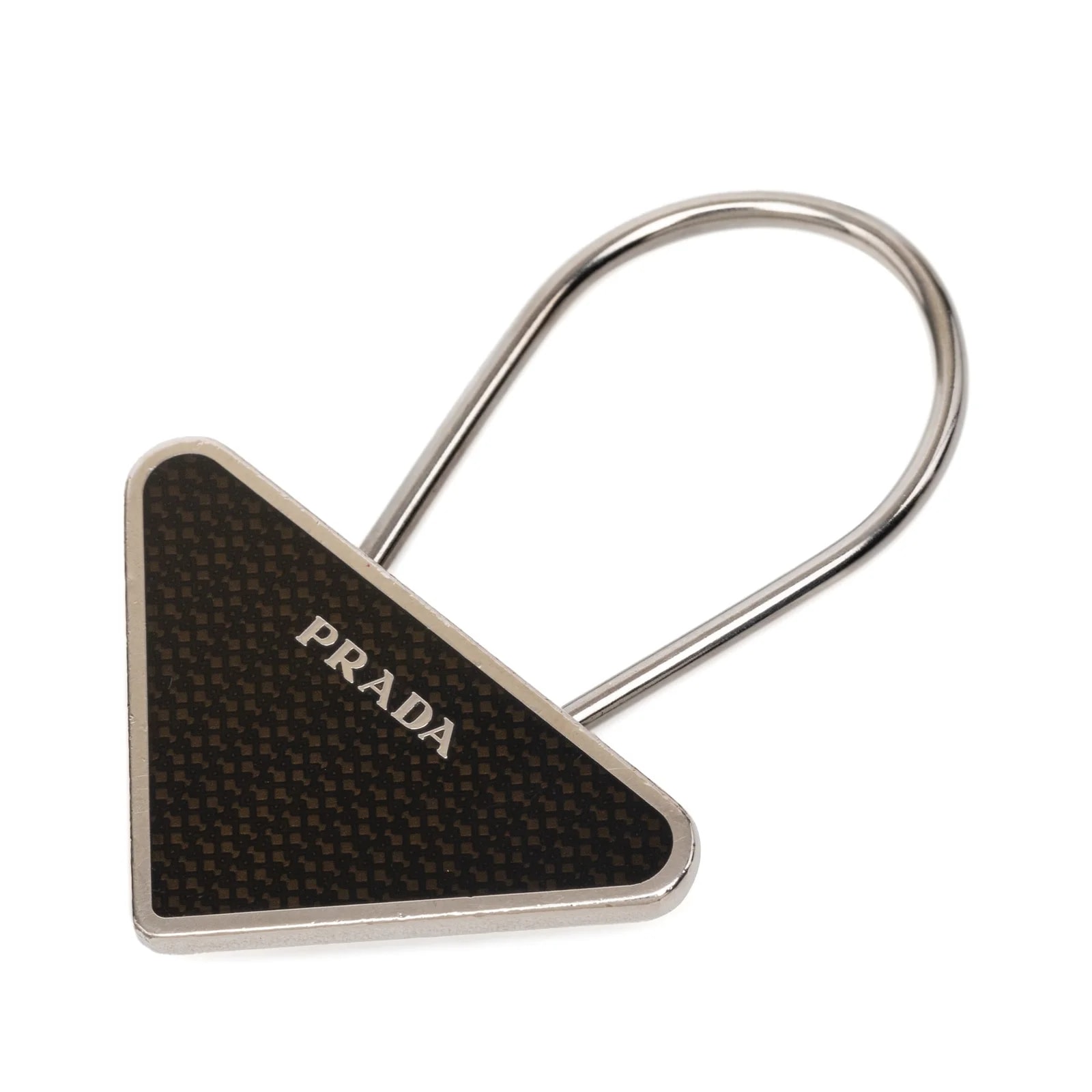 Prada — Enamel Logo Key Chain — Accessory — resale