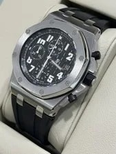 Audemars Piguet Royal Oak Offshore Black Themes 42mm 26020ST Complete Set 4