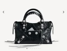 Balenciaga — Balenciaga LE City Small Giant Studs and Rhinestones — Handbag — resale