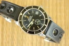 Slick Breitling Cosc Black Dial Superocean Heritage 38 PRO Diver + BOX SET 3
