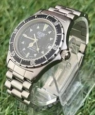 (TAG) Heuer 2000 Professional 200m 973.013 Diver Quartz Black 34mm 4