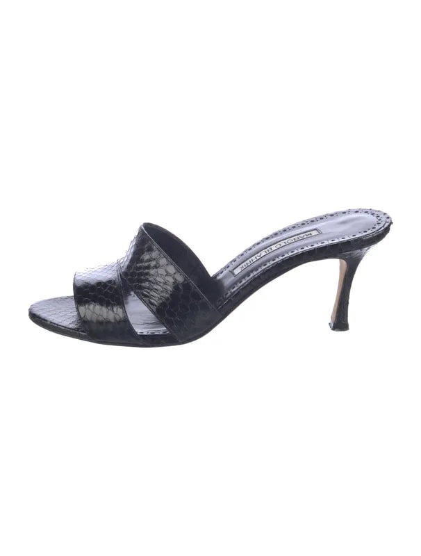 Manolo Blahnik — Water Slides — Designer Shoe — resale