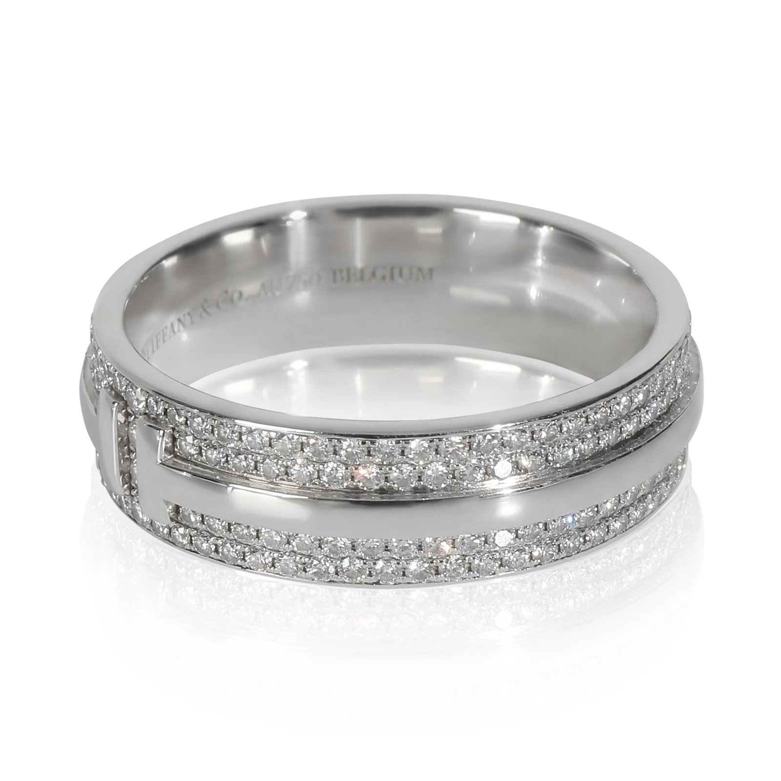 Tiffany & Co. White Gold T Wide 18k 3