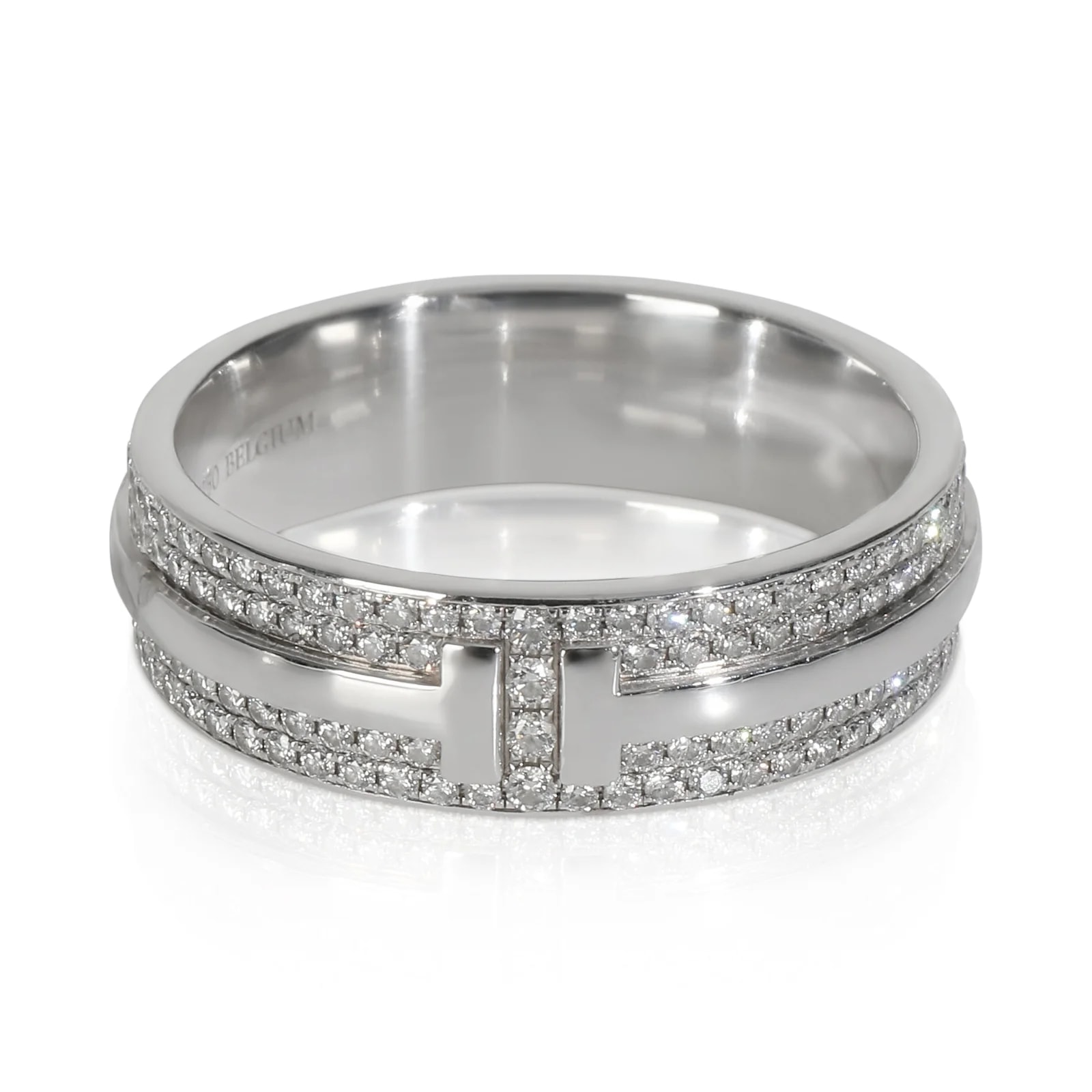 Tiffany & Co. White Gold T Wide 18k 4