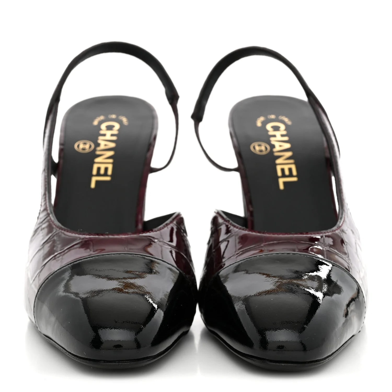 Embossed Cap Toe CC Slingback 38 Dark 3