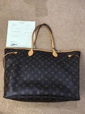 Louis Vuitton — Louis Vuitton Neverfull Vachetta GHW Drawstr — Handbag — resale