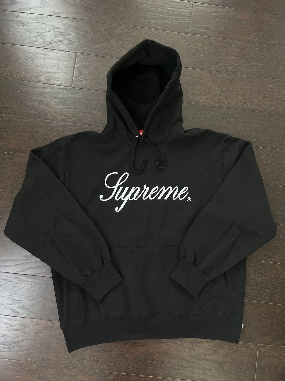Supreme — Supreme Raised Script Logo Hoodie — streetwear — resale