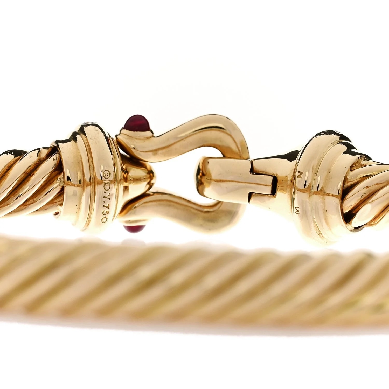 18K Yellow Gold 7mm Buckle Cablespira 3