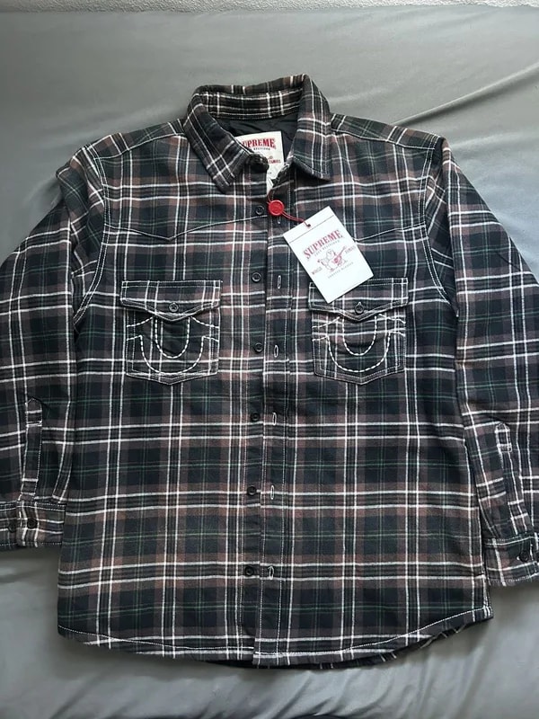 Supreme — Supreme X True Religion Flannel — streetwear — resale