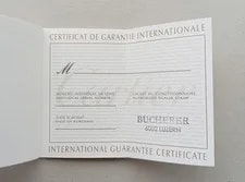 Cartier Guarantee Warranty Booklet (Unwritten) With Stamp 2