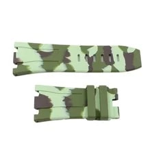 Audemars Piguet Royal Oak Offshore 44mm Green Camouflage Rubber Strap Genuine 3