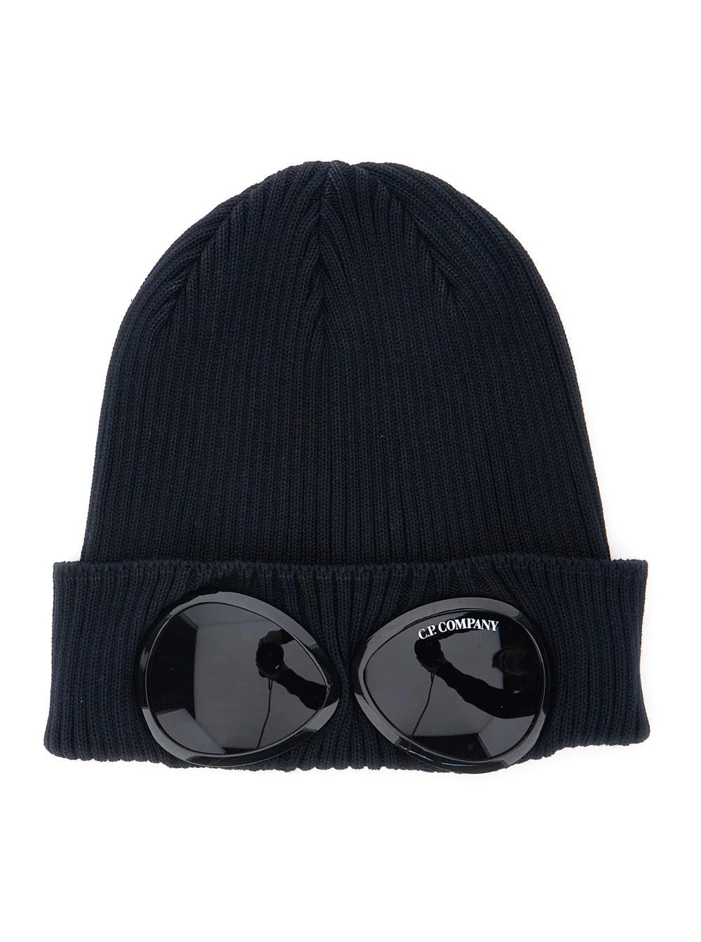 C.P. Company — C.p. Company Rscmac747a Ribbed With Goggle Detail Beanie — Beanies — Accessory — resale