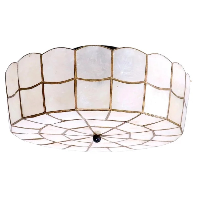 Capiz Shell Flush Mount Fixture — lighting — resale