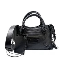 Balenciaga — Balenciaga Classic Mini City 300295 Croco Embossed — Handbag — resale
