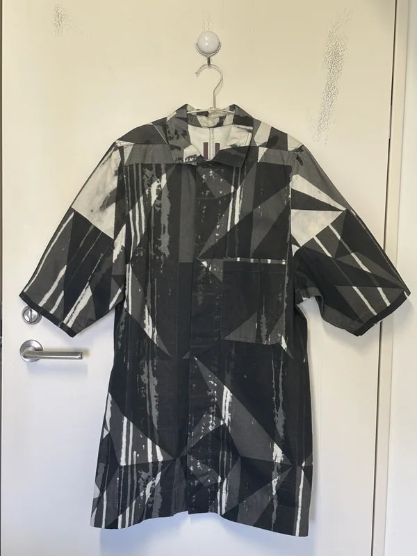 Rick Owens DRKSHDW — Rick Owens Drkshdw Geometric Camo Shirt — streetwear — resale