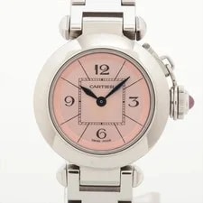 Cartier — Cartier Miss Pasha W3140008 SS QZ Pink-Face 2 Extra Links — Watch — resale