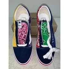 Vans Vault OG Old Skool LX Night Eyes Paisley Bandana Color 3