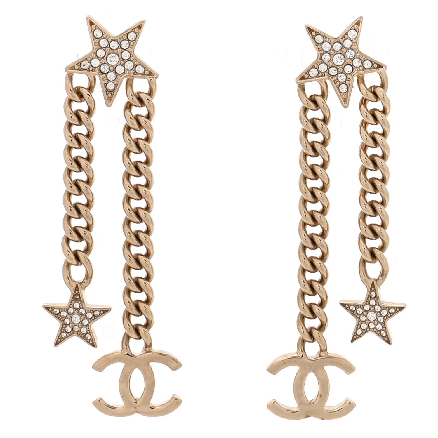 Chanel — CC Star Chain Drop — Jewelry — resale