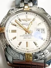 Breitling Galactic 41 Bicolor White Dial Winding #QYFO5Q 3