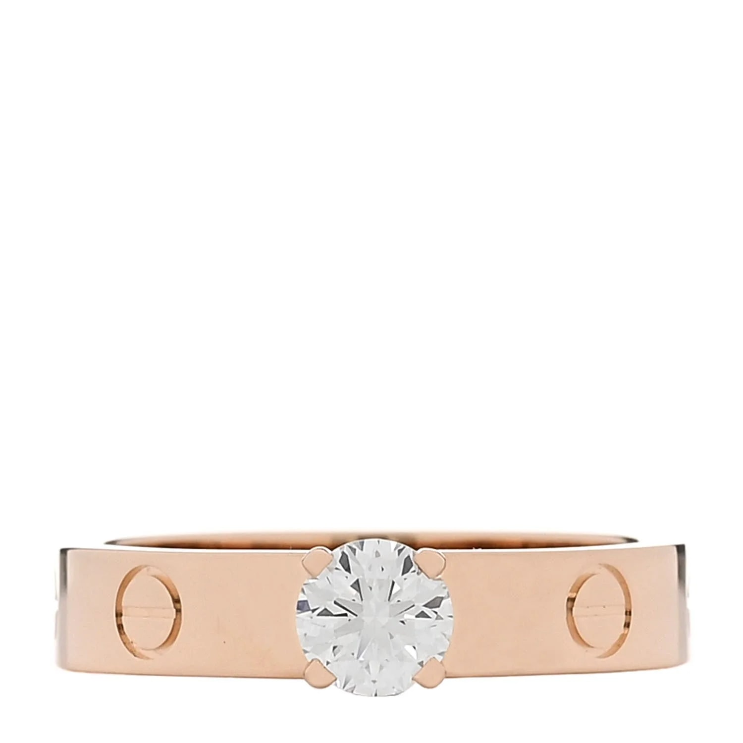 Cartier — 18K .41ct Love Solitaire Engagement 53 6.5 — Jewelry — resale