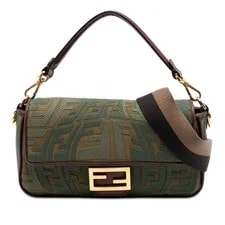 Fendi — Fendi Sarah Coleman Fish Eye Embroidered Baguette Satchel — Handbag — resale
