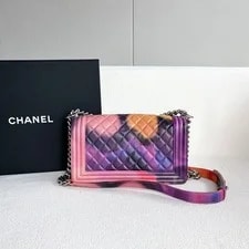 Chanel Medium Boy Flap Watercolor Printed CC 3
