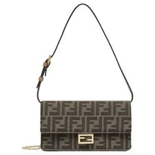 Fendi — Fendi Baguette Removable Chain Strap Flap Closure Crossbody — Handbag — resale