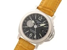Panerai PAM00088 OP6633 Luminor GMT Stainless / Leather blackDial【436】 2