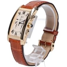 Cartier W2605856 750 QZ Tank American Large Model Watches - Gold 3