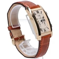 Cartier W2605856 750 QZ Tank American Large Model Watches - Gold 4