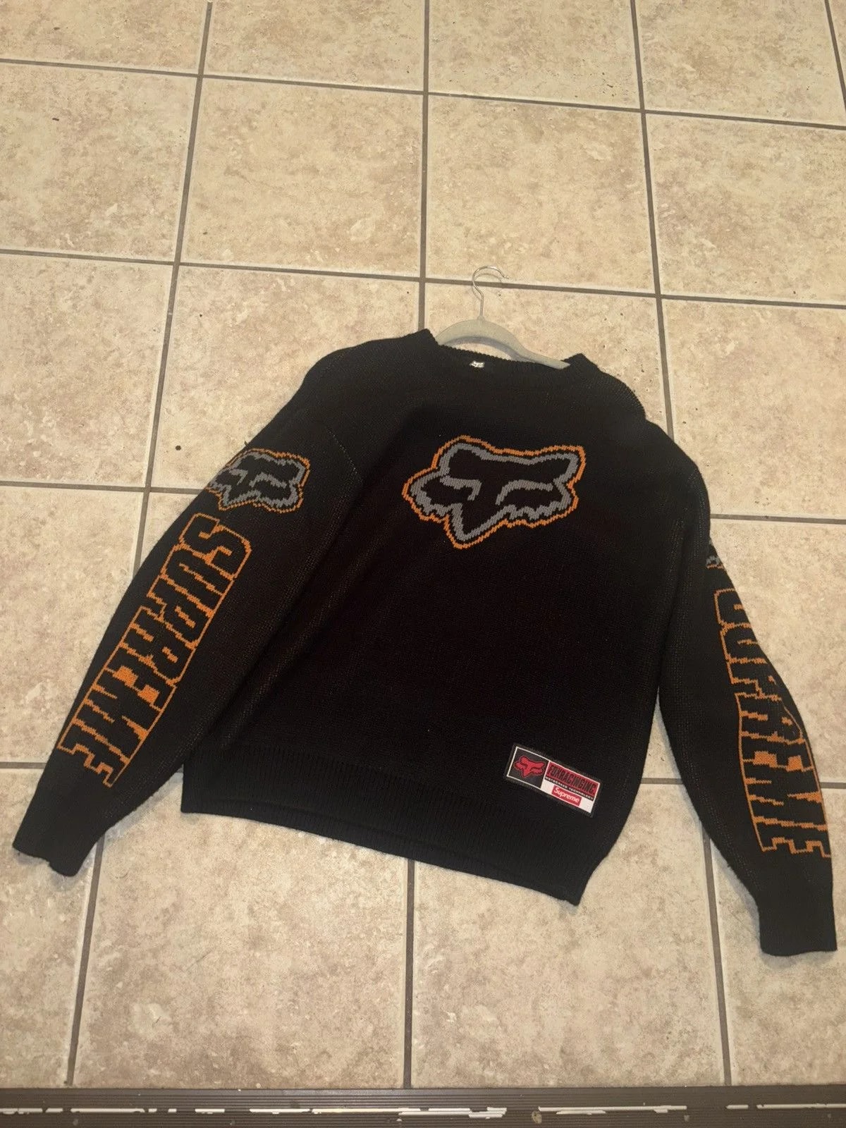 Supreme — Supreme Fox Racing Sweater — streetwear — resale