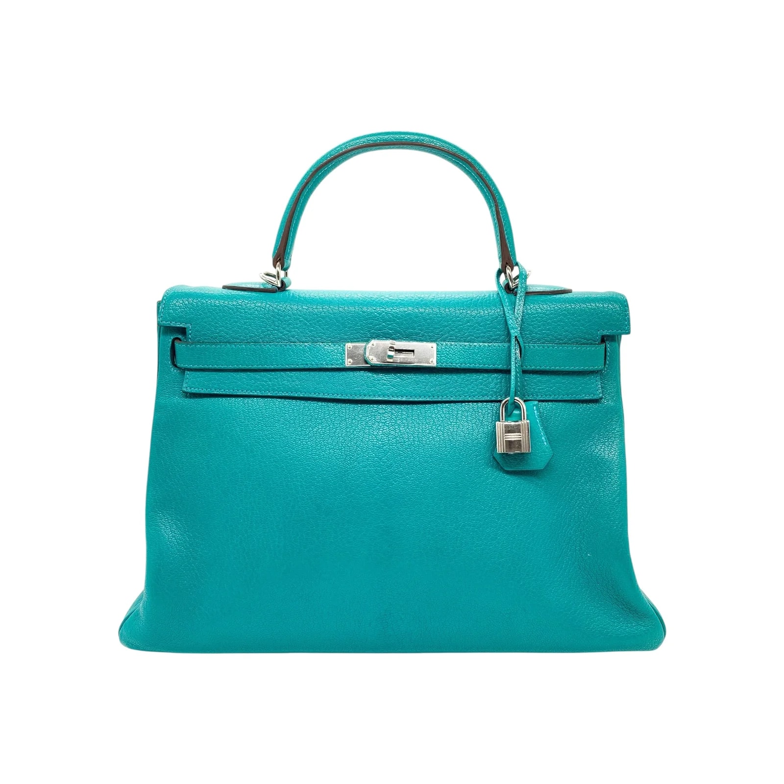 Hermès — Hermes Kelly 35 Paon Palladium Hardware — Handbag — resale