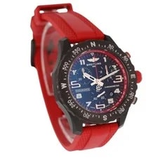 Breitling Endurance Pro 38mm Black Dial Quartz Red Rubber Strap 2