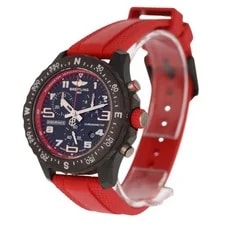 Breitling Endurance Pro 38mm Black Dial Quartz Red Rubber Strap 3