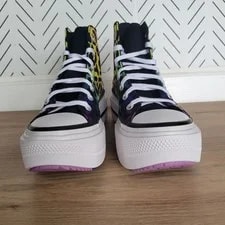 ⭐Converse Chuck Taylor Lift Platform Pride 5 Shoes Leopard A15782C 4