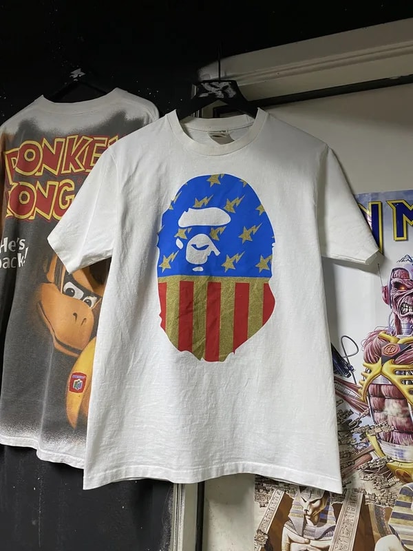 A Bathing Ape Flag Bape Head T-Shirt Men’s Small 3