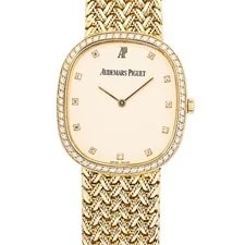 Audemars Piguet Ellipse 18k Yellow Gold Factory Diamond Cream Dial Manual 29mm 2