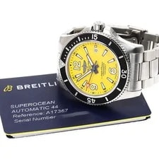 Breitling Super Ocean A17367 Date Yellow Dial Automatic Watch_939027 2