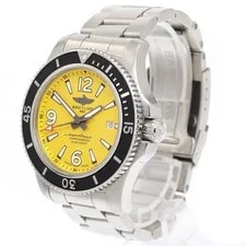 Breitling Super Ocean A17367 Date Yellow Dial Automatic Watch_939027 3