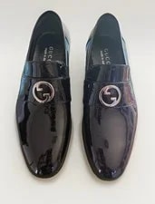 Gucci — New Auth Gucci Interlocking Loafers Shoes 730134 BNC00 1000 G 5.5 US 6 — Sneaker — resale