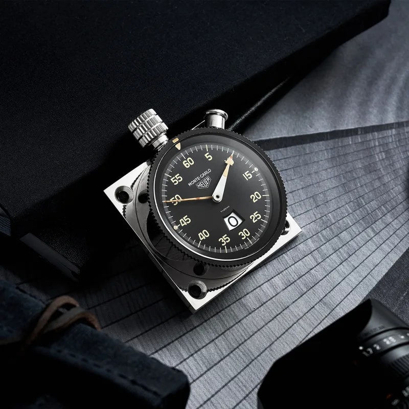 1960s Heuer Monte-Carlo Dashboard Stopwatch 2