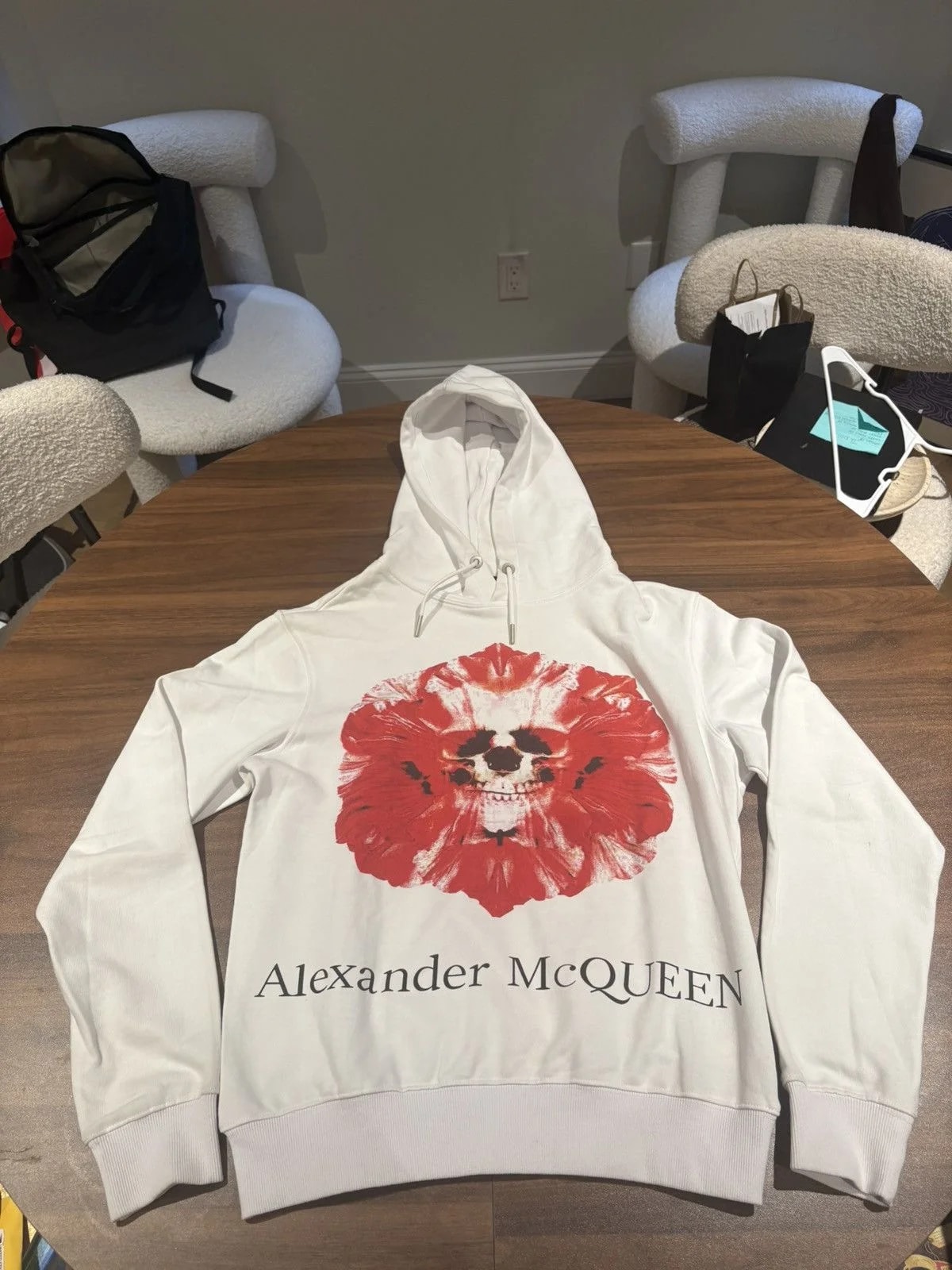 Alexander Mcqueen — Alexander Mcqueen Skull Flower Hoodie Suze — streetwear — resale