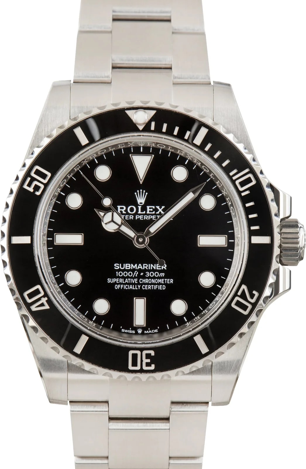 Rolex — Rolex Submariner Stainless Steel Ref 124060 Black Ceramic Bezel — Watch — resale