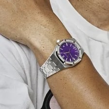 Audemars Piguet Royal Oak 15551BC.ZZ.1356BC.02 White Gold Purple Dial Diamond 3