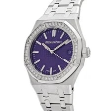 Audemars Piguet Royal Oak 15551BC.ZZ.1356BC.02 White Gold Purple Dial Diamond 4